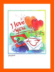 Gru�karte I LOVE YOU 2