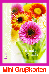 Blumen-King Mini Gru�karten